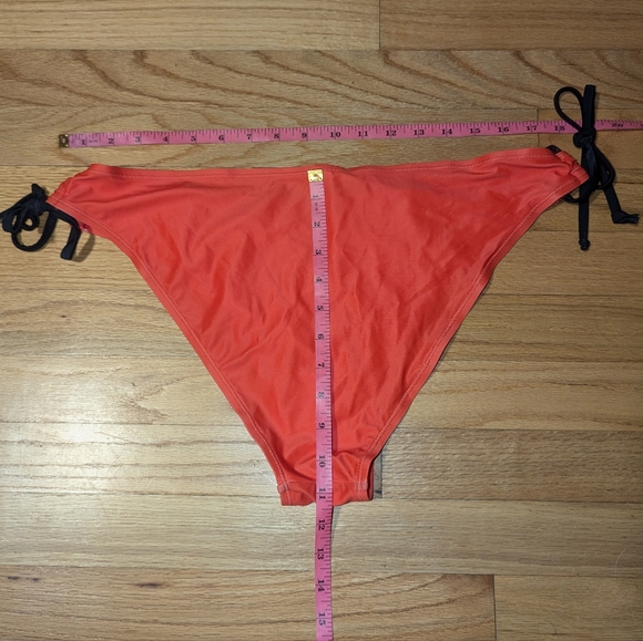 Reddish Orange String Bikini Swim Bottom - Picture 10 of 10